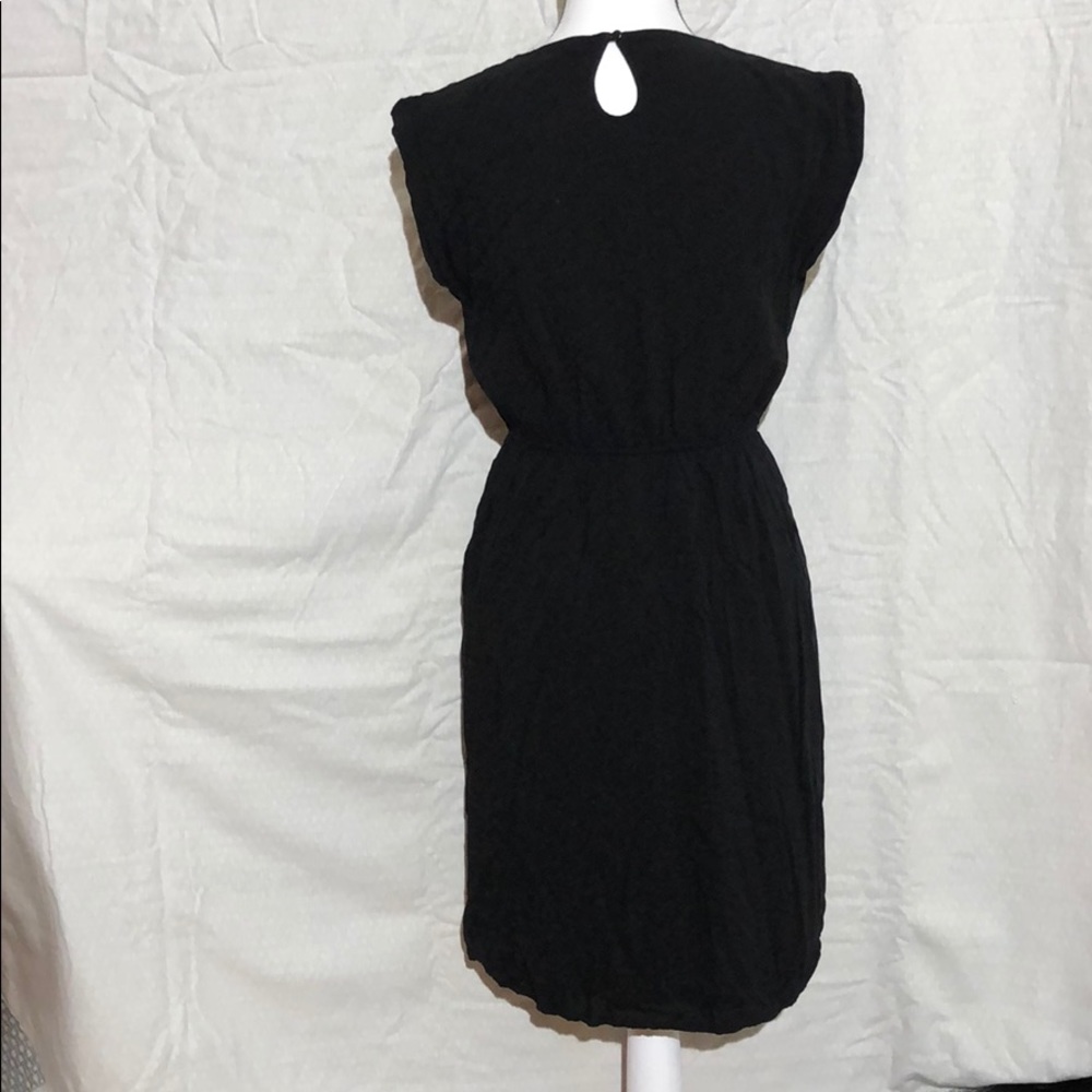 Old Navy lined cinch waist dress w/pockets black S - Picture 3 of 8
